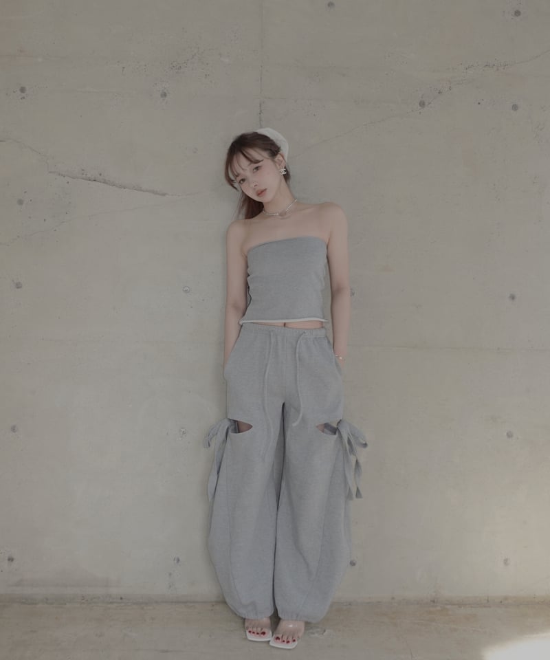 サイドカットスウェットパンツ/Side Cutting Sweat Pants | FICTI