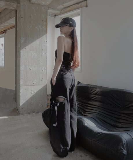 サイドカットスウェットパンツ/Side Cutting Sweat Pants