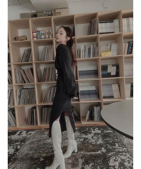 バックスリットロンTワンピ /Back Slit Long Sleeve T One-Piece
