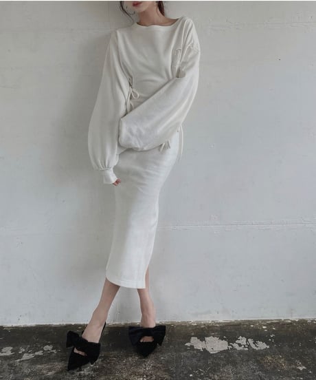 バックスリットロンTワンピ /Back Slit Long Sleeve T One-Piece