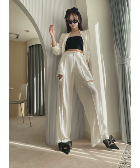 サイドカットシアーパンツ / Side Cutting Sheer Pants