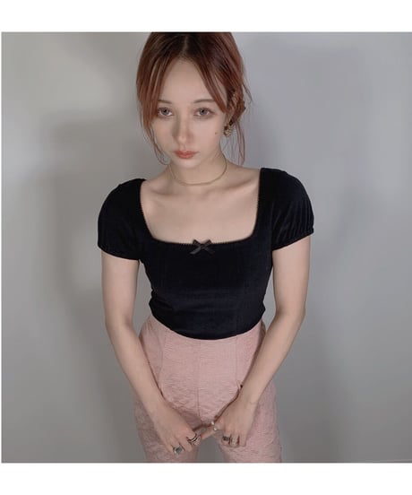 スクエアネックトップス　Square Neck Tops