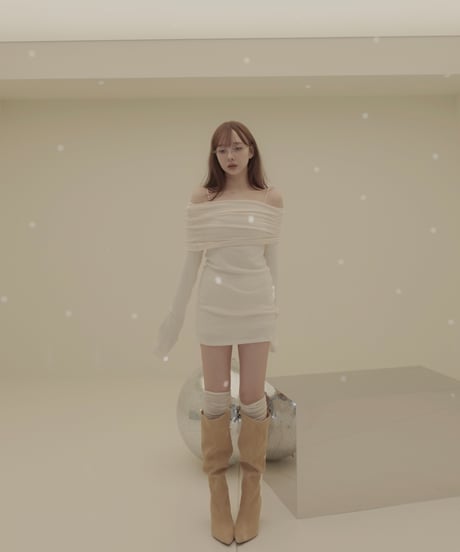 【Basic Collection】2wayオフショルダーチュニック / 2way Off-Shoulder Tunic