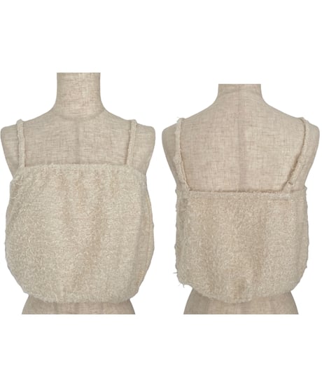 フロントリボンカーディガン(キャミソール付) / Front Ribbon Cardigan (+Camisole)