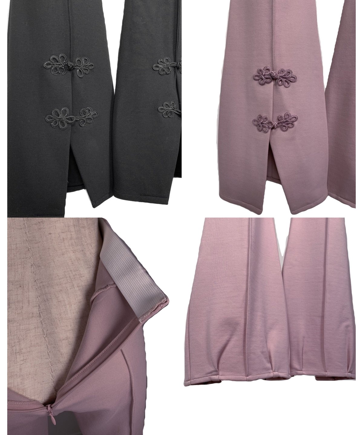 極美品 2023✨nagonstans slit pants リブスリットパンツ チャイナリボンスリットパンツ China Ribbon Slit Pants | FICTIO