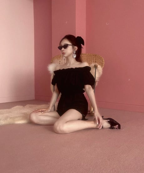 バックリボンロンパース / Back Ribbon Rompers