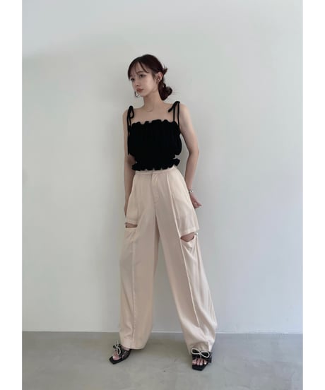 パイルフリルキャミソール / Pile Frill Camisole