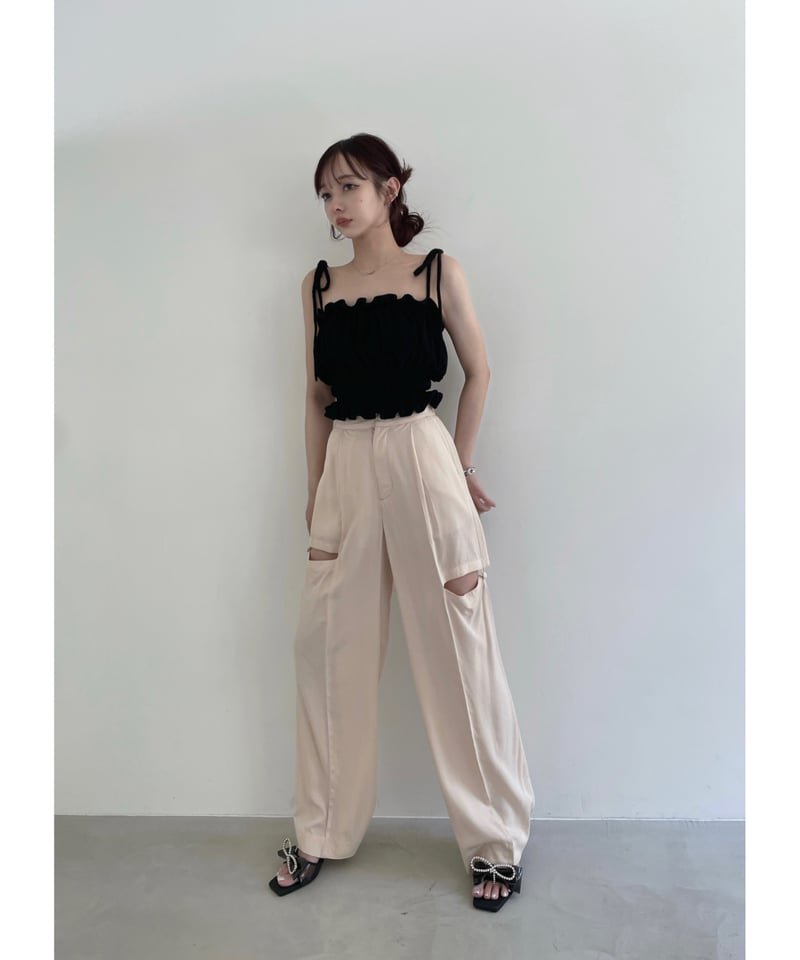 パイルフリルキャミソール / Pile Frill Camisole | FICTION TO パイルフリルキャミソール / Pile Frill Camisole | FICTION TO