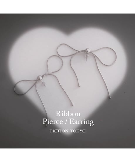 FICTION TOKYO リボンピアス FICTION Tokyo Ribbon Earring [Silver925］