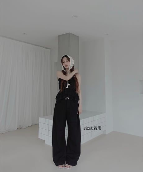 【Black】バレルデニム / BarrelLeg Denim