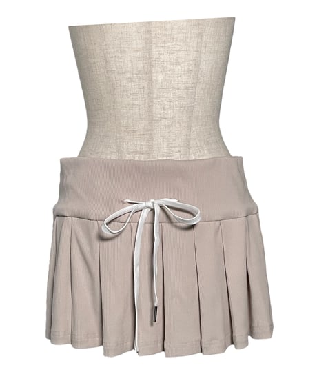 【Pink】レイヤードプリーツスカート /Layered Pleats Skirt