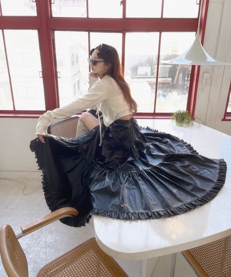 2サイドスリット カーゴポケット ティアードスカート / Both Side Slit Cargo Pocket Tiered Skirt