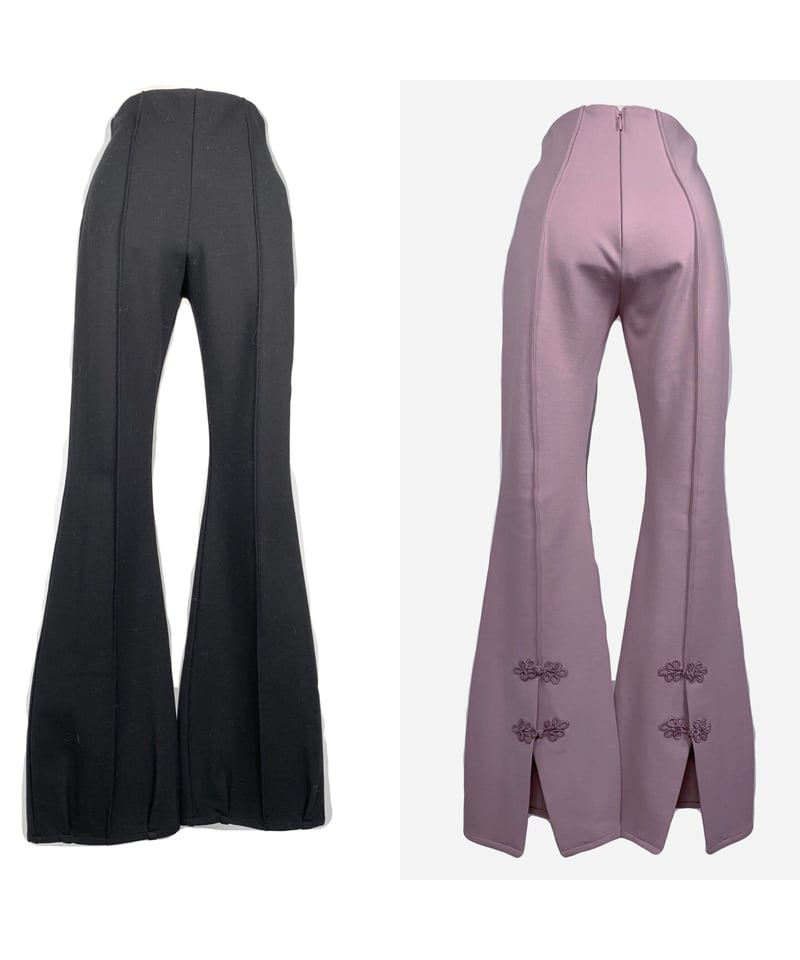 チャイナリボンスリットパンツ China Ribbon Slit Pants | FICTIO チャイナリボンスリットパンツ China Ribbon Slit Pants | FICTIO