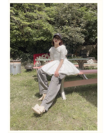 ビジューリボンTシャツ / Bijou Ribbon T