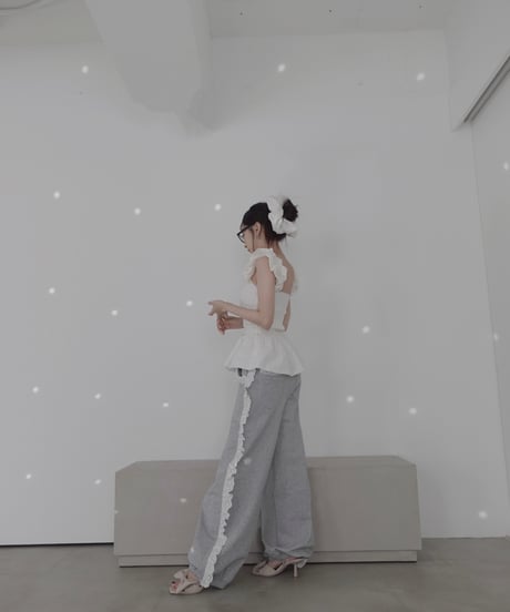 【Milk】コットンレーストップ(+ビッグシュシュ）/ CottonLace Top(+BigSHUSHU)