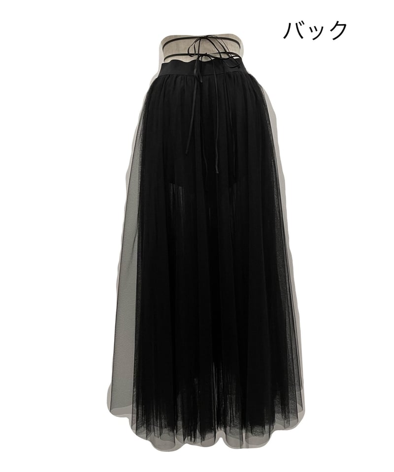 スリットチュールスカート Slit Tulle Skirt | FICTION TOKYO O スリットチュールスカート Slit Tulle Skirt | FICTION TOKYO O