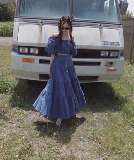 バルーンスリーブデニムトップ / Ballon Sleeve Denim Top
