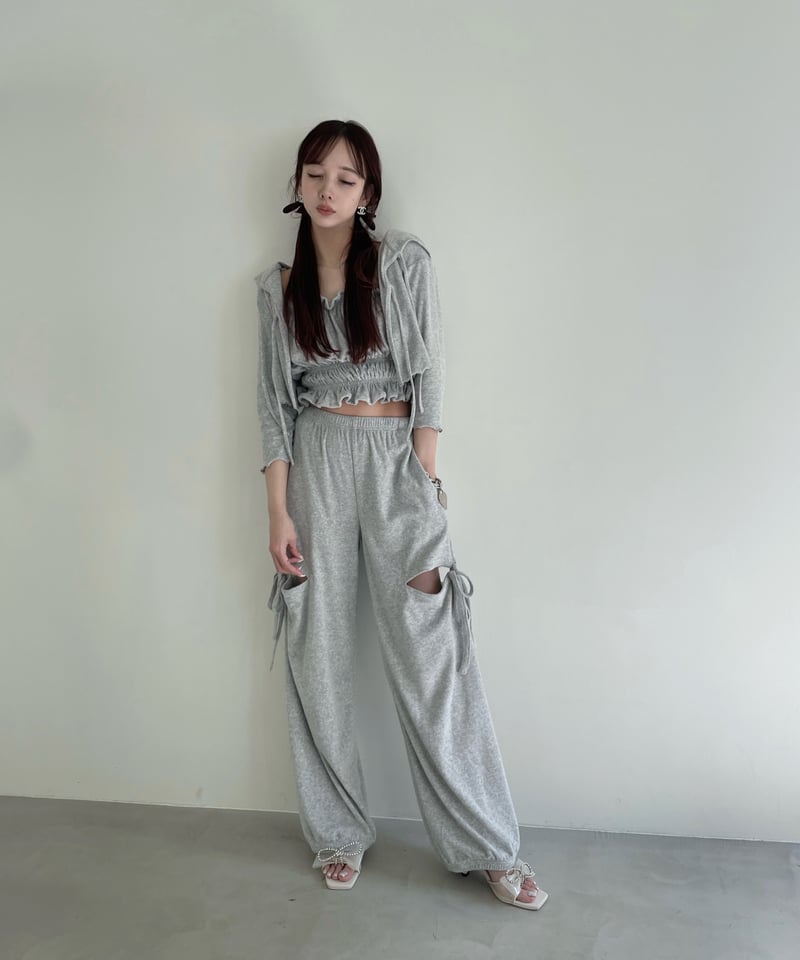 パイルサイドカットパンツ　Pile Side Cut Pants