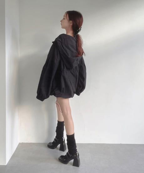 ハーフジップアップナイロンフーディー / Half Zip-up Nylon Hoodie