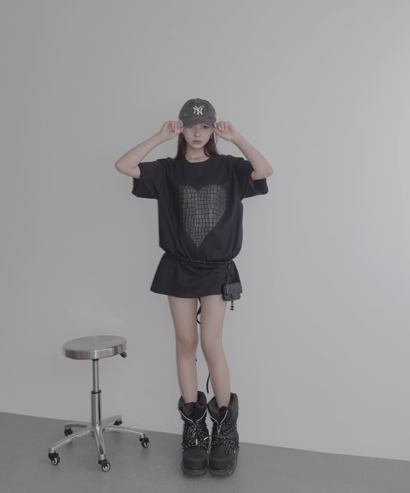 クロコハートTシャツ / Croco Heart Tシャツ | FICTION TOKYO O