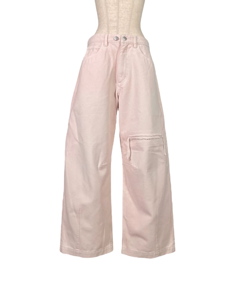 【PalePink】バレルデニム / BarrelLeg Denim サイズ0 PalePink】バレルデニム / BarrelLeg Denim | FICTION TO