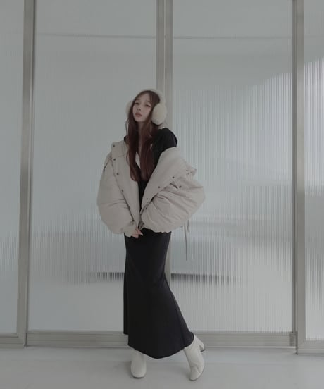フーデッドナイロンボンバージャケット / Hooded Nylon Bomber Jacket
