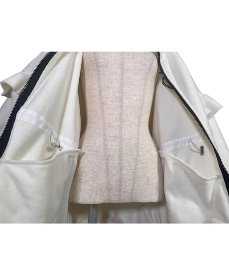 【Milk】ダブルジップフリルフリース /Double Zip Frill Fleece