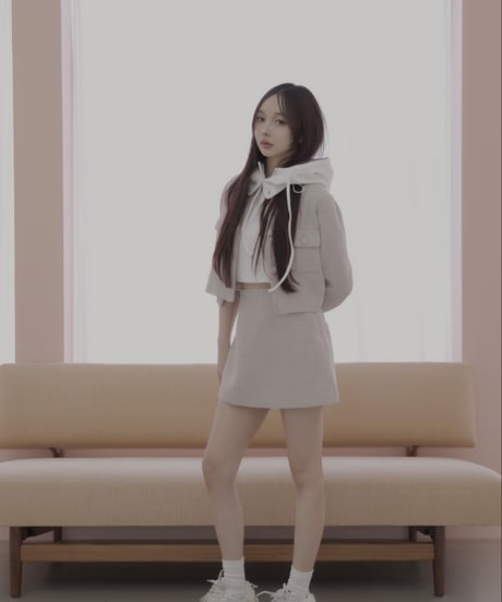 ［DustyPink］ツイードスカート / Tweed Skirt