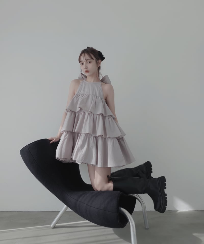 【Cloudy】バルーンチュニックワンピース Cloudy】ティアードバルーンチュニックワンピース / Tiered Balloon Tu