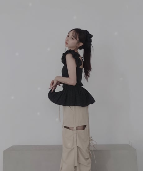 コットンレースビッグシュシュ/CottonLace Big Chouchou