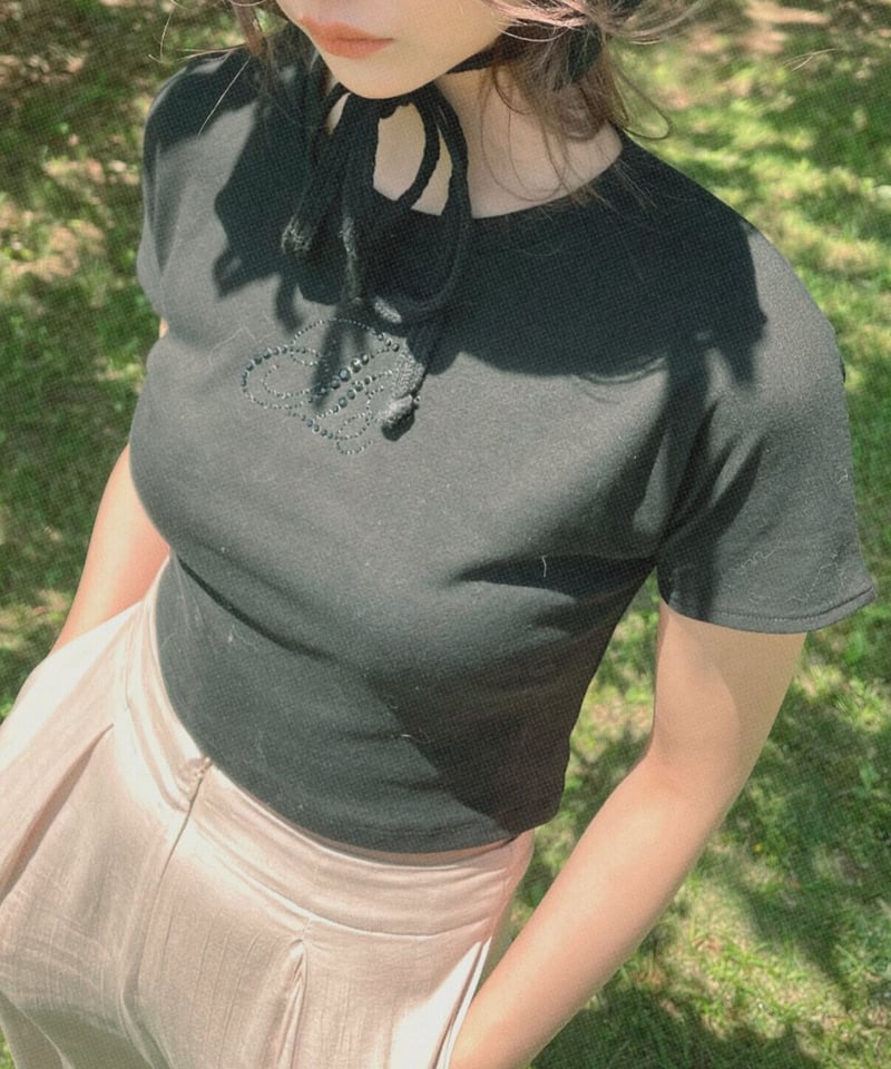 ビジューTシャツ Bijou T-shirt | FICTION TOKYO OFFICIAL ビジューTシャツ Bijou T-shirt | FICTION TOKYO OFFICIAL