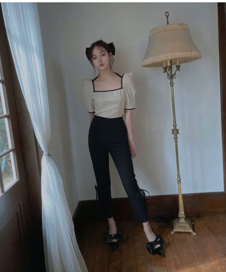 2Wayパイピングボディースーツ / 2Way binding Body Suit