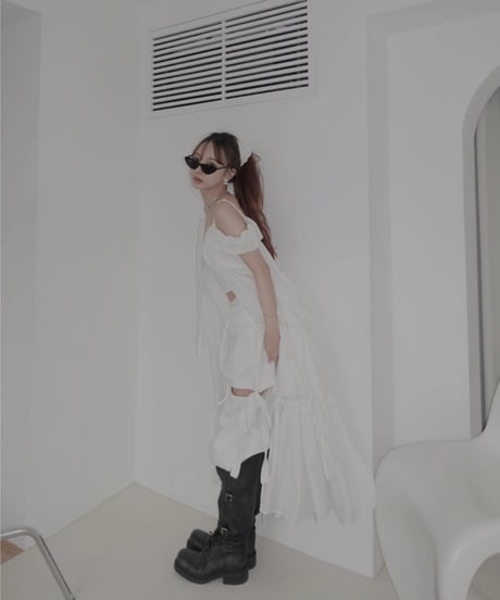 【White】ガウンドレス/Gown Dress