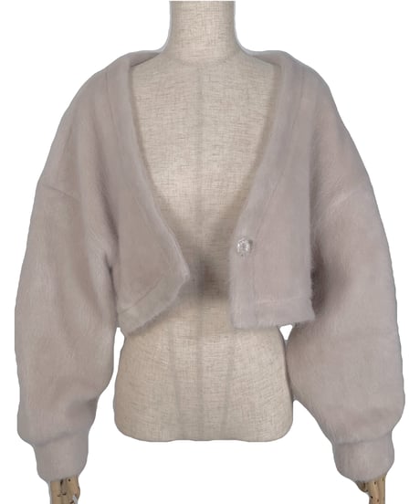 クロップドアシンメトリーカーディガン / Cropped Asymmetry Cardigan