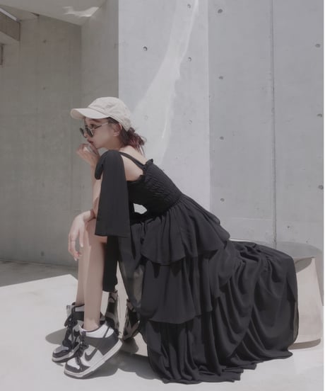 【Black】サマーロングドレス / Summer Long Dress