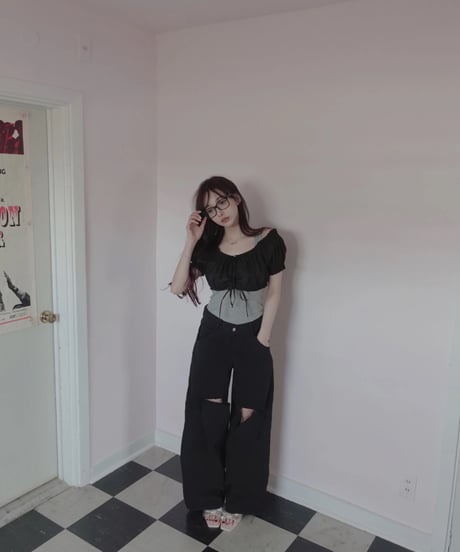 ［Black］2wayデニム / 2way Denim
