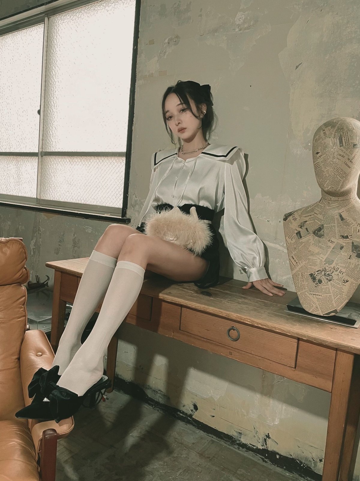 セーラーカラーブラウス / Sailor collar Blouse | FICTION TO セーラーカラーブラウス / Sailor collar Blouse | FICTION TO