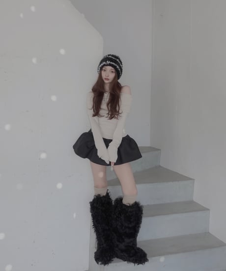 【Basic Collection】2wayオフショルダーチュニック / 2way Off-Shoulder Tunic