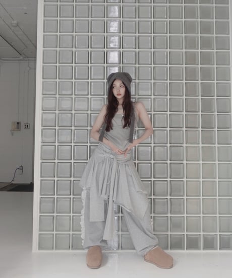 【Sweat Gray】ランダムスカート / Random Skirt