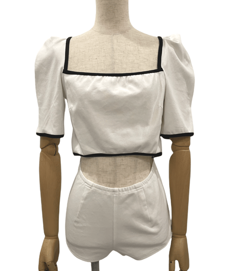 2Wayパイピングボディースーツ / 2Way binding Body Suit