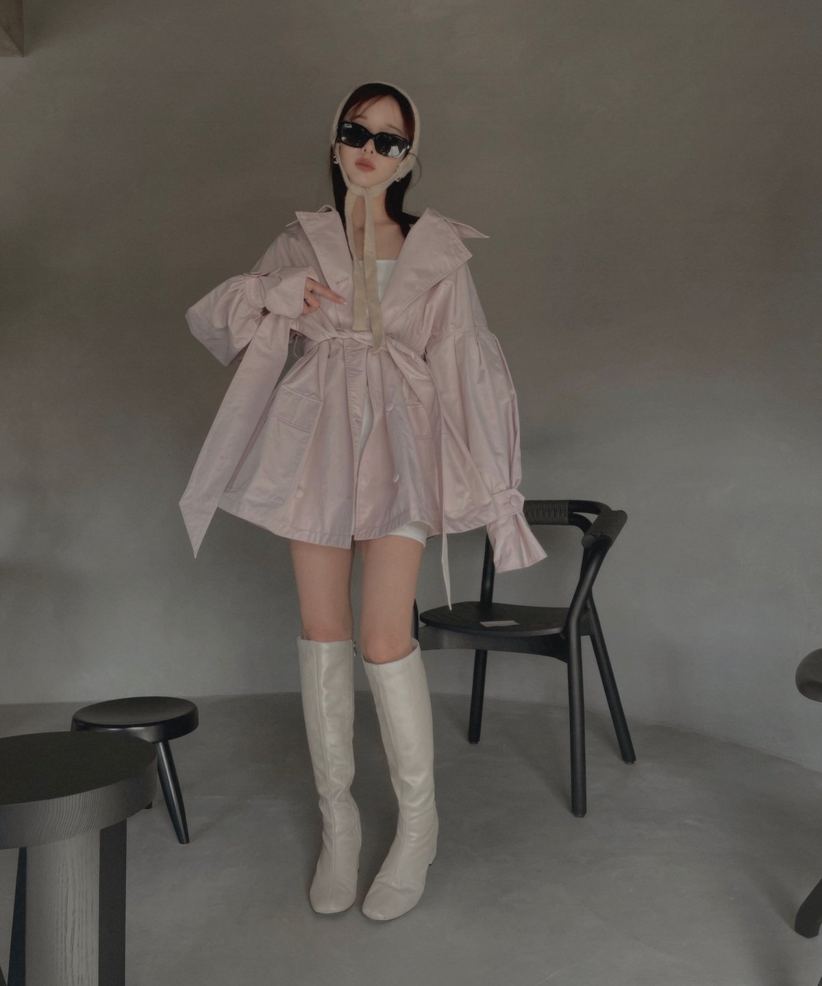 ボリュームスリーブトレンチコート / Volume Sleeve Trench Coat |