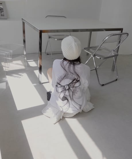バックリボンTシャツ /Back Ribbon T-Shirts