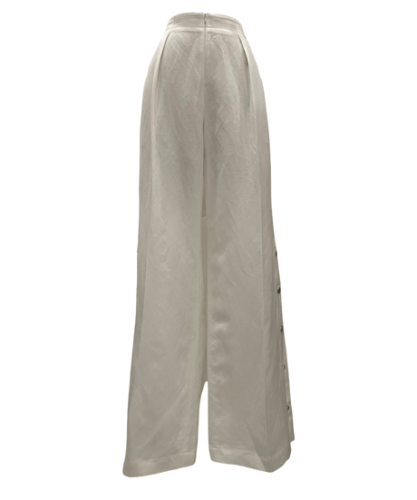 バックリボンサイドスリットパンツ /Back Ribbon Side Slit Pants