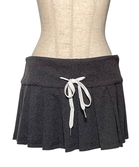 【DarkGray】レイヤードプリーツスカート /Layered Pleats Skirt