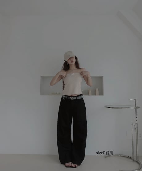 【Black】バレルデニム / BarrelLeg Denim