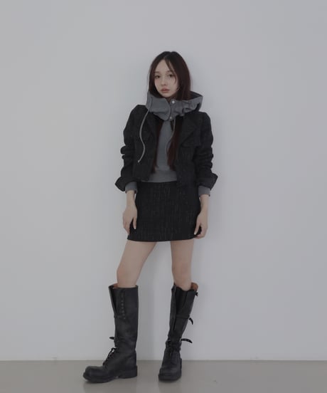 ［Black］ツイードスカート / Tweed Skirt