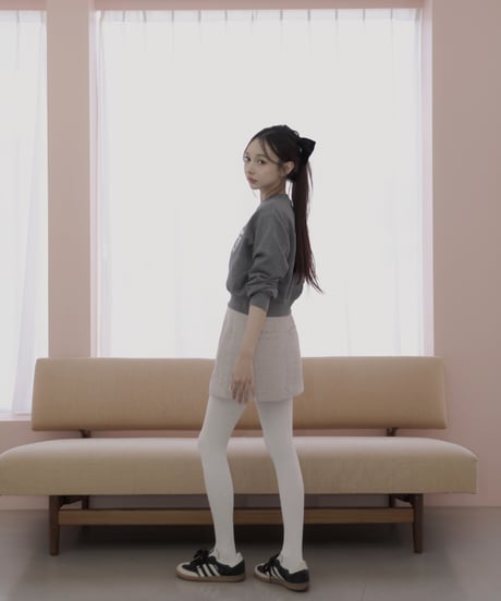 ［DustyPink］ツイードスカート / Tweed Skirt