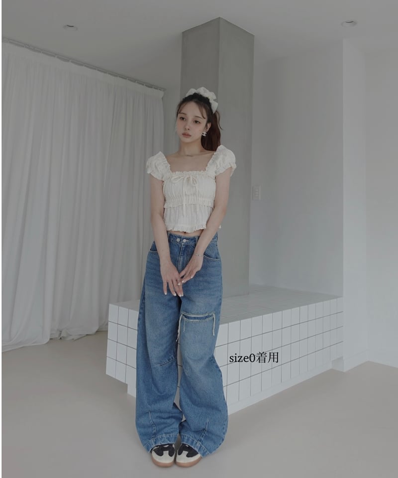Blue】バレルデニム / BarrelLeg Denim | FICTION TOKYO