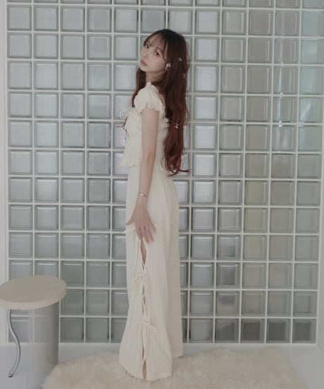 ルーズフィットリボンフレアパンツ/ Loose Fit Ribbon Flare Pants