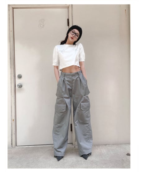 ビジューリボンTシャツ / Bijou Ribbon T